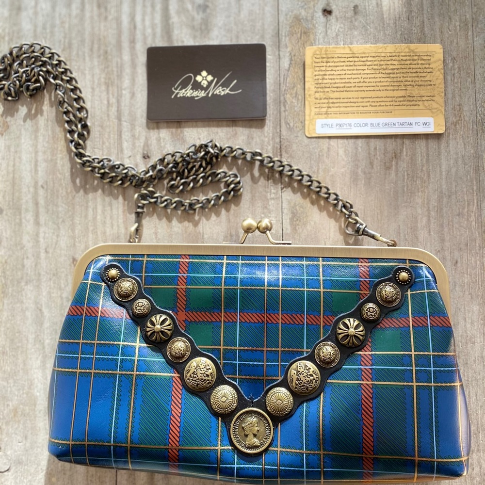 Patricia Nash Tartan Coll Potenaz  Clutch NWT